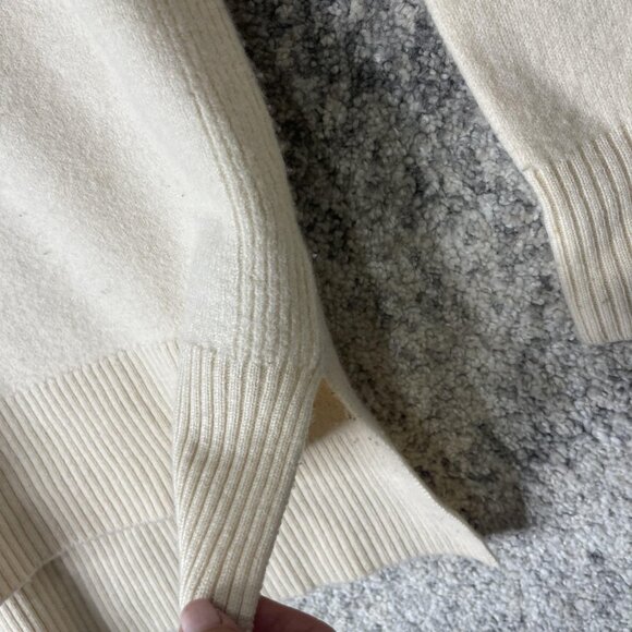 AllSaints Maya Sweater Womens XS Merino Wool Roll Neck Pullover Ribbed - Picture 4 of 7